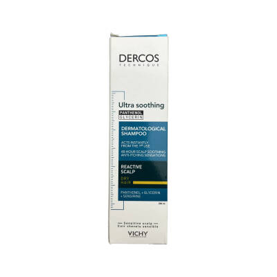 Vichy Dercos Ultra Apaisant Quru Saçlar üçün Sakitləşdirici Şampun, 200 ml