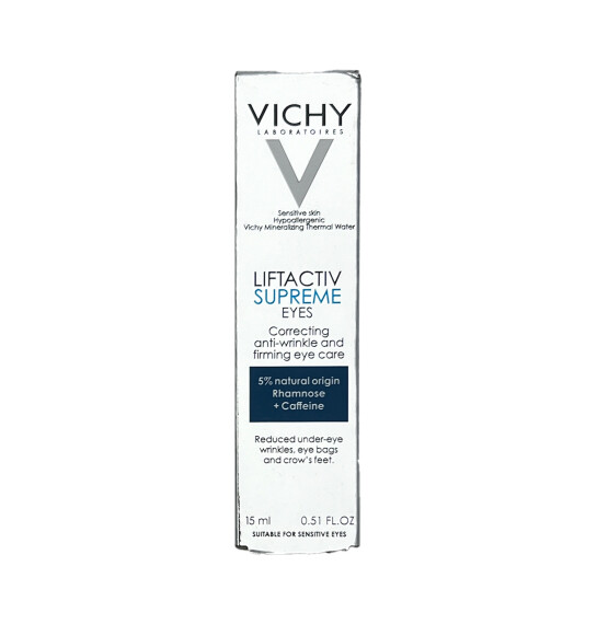 Vichy Liftactiv Supreme göz ətrafı dəri üçün qırışlar əleyhinə krem 15 ml - VICHY