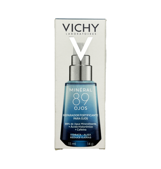 Vichy Mineral 89 göz ətrafı dəri üçün intensiv nəmləndirici zərdab 15 ml - 1