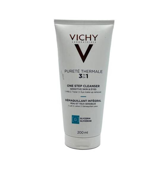 Vichy Purete Thermale 3/1 tonik, süd, göz makiyaj təmizləyici 200 ml - 1