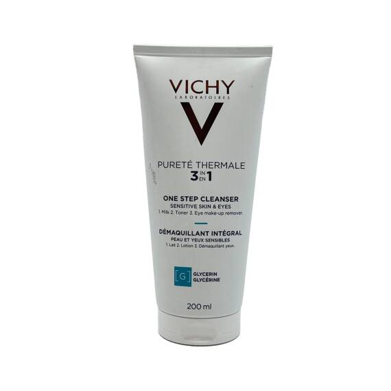 Vichy Purete Thermale 3/1 tonik, süd, göz makiyaj təmizləyici 200 ml - 1
