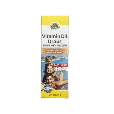 VITAMIN D3 SUNLIFE 30 ML DROP - 