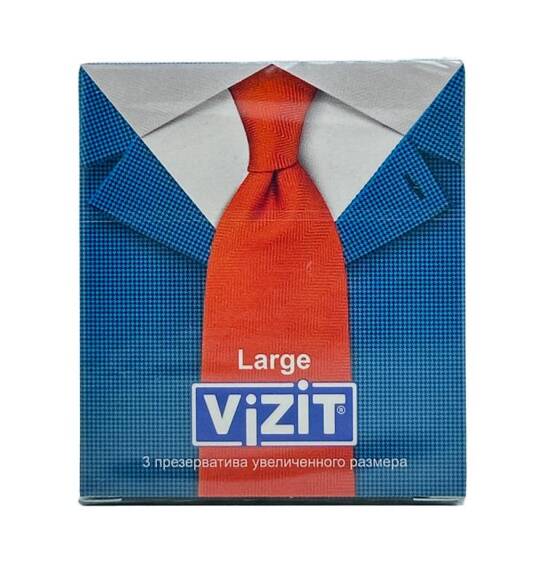 Vizit böyük ölçü prezervativ 3 ədədli. - 1