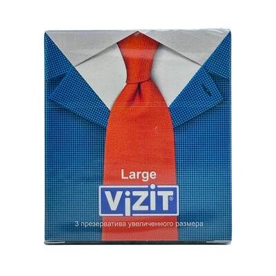 Vizit Böyük Ölçü Prezervativ 3 Ədədli. - VIZIT