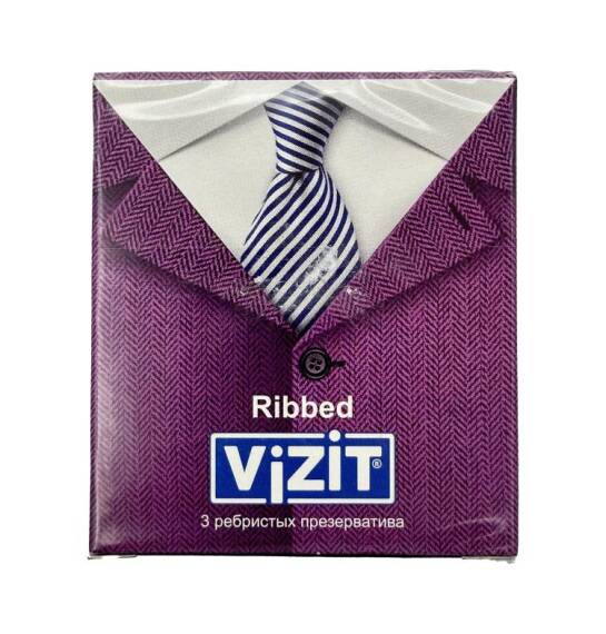 Vizit halqalı və yivli prezervativ 3 ədədli. - 1