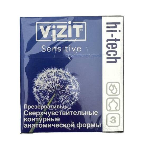 Vizit həssas prezervativ 3 ədədli. - 1