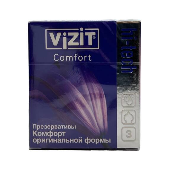 Vizit komfort prezervativ 3 ədədli. - 1