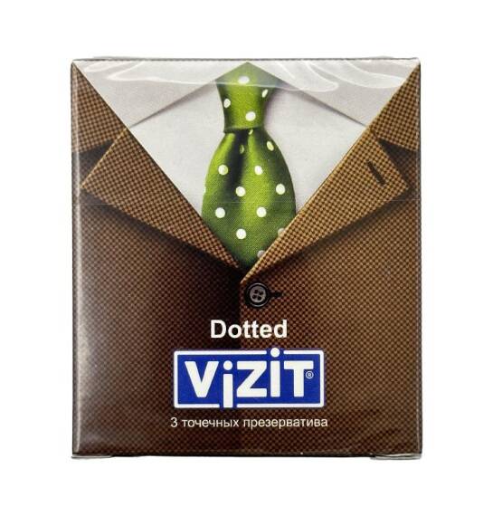 Vizit nöqtəli və yivli prezervativ 3 ədədli. - 1