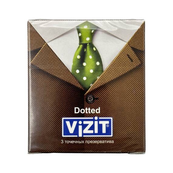 Vizit nöqtəli və yivli prezervativ 3 ədədli. - 1