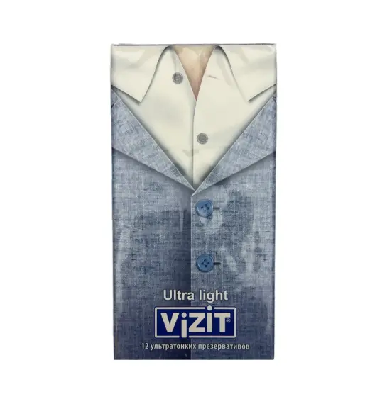 Vizit ultra incə prezervativ 12 ədədli. - 1