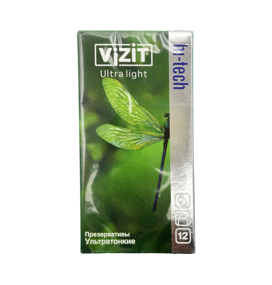 Vizit ultra incə prezervativ 12 ədədli. - 2