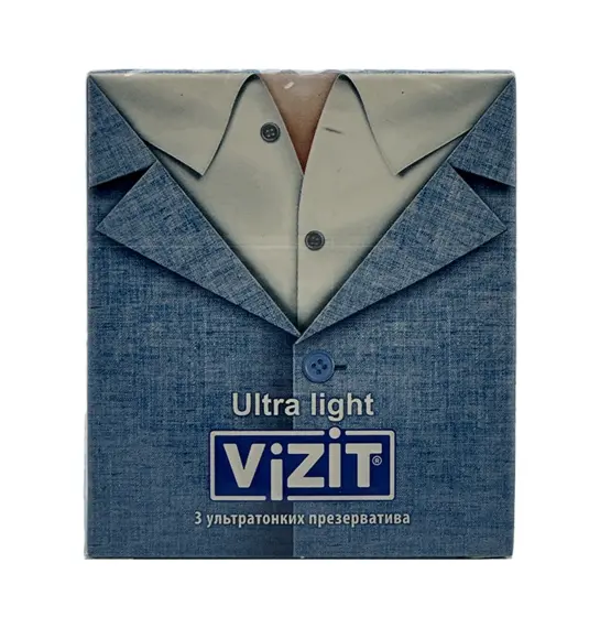 Vizit ultra incə prezervativ 3 ədədli. - 1