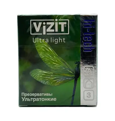 Vizit ultra incə prezervativ 3 ədədli. - 1