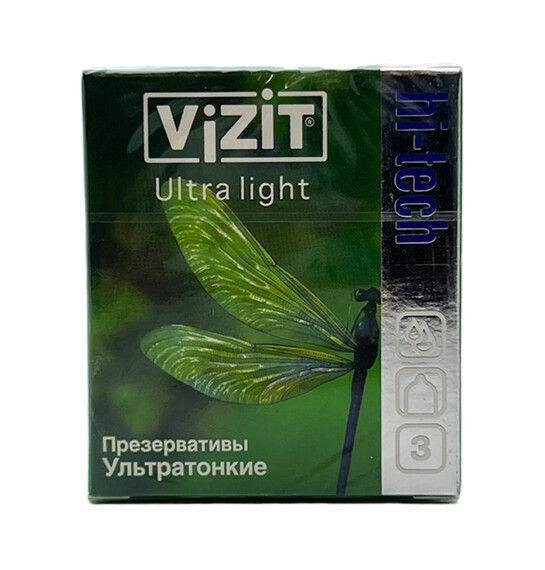 Vizit ultra incə prezervativ 3 ədədli. - VIZIT