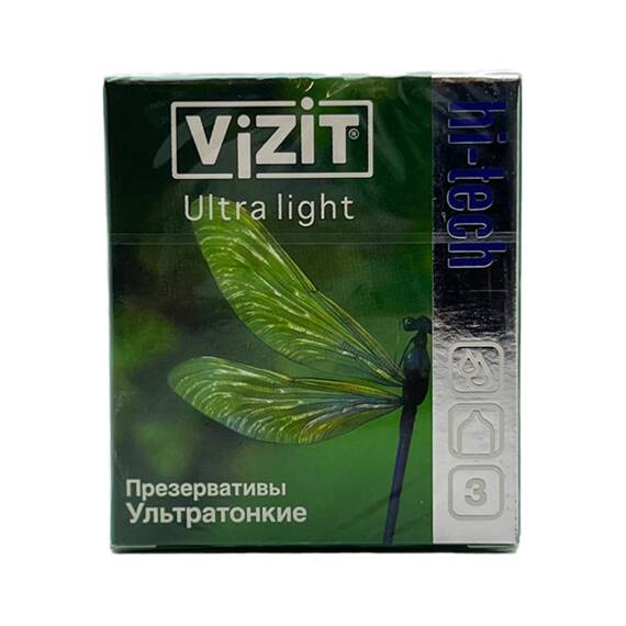 Vizit ultra incə prezervativ 3 ədədli. - 1