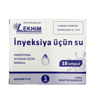 Voda dlya ineksiya 1 qr 5 ml N10 ampul - 