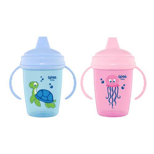 Wee axıtmaz Encoy öyrədici qulplu butulka 240 ml - 1