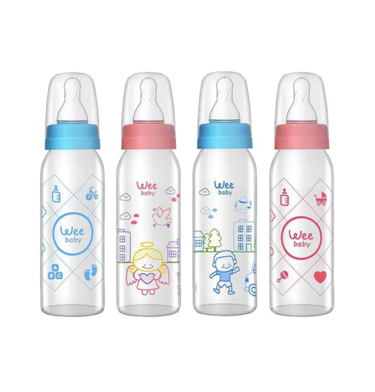 Wee klassik şüşə butulka 0-6 ay 250 ml - 1