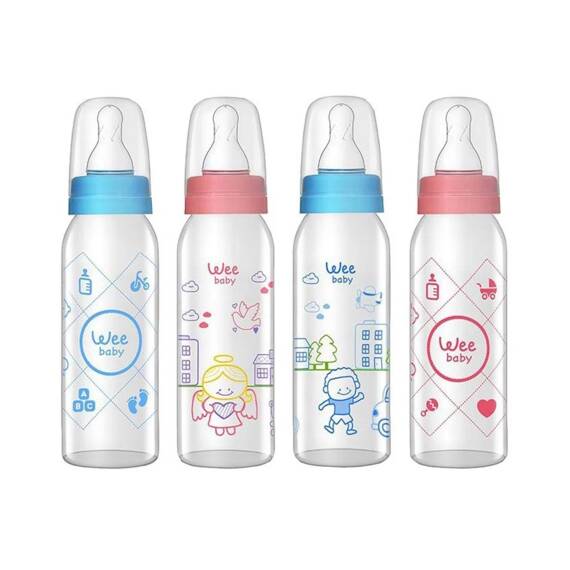 Wee Klassik Şüşə Butulka 0-6 Ay, 250 ml - 1