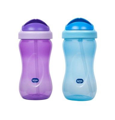 Wee rəngli pipetli su qabı 6 ay+ 340 ml - WEE