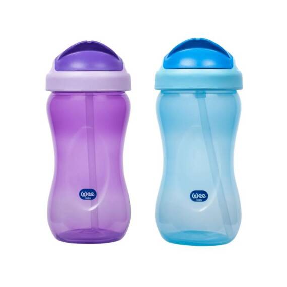 Wee rəngli pipetli su qabı 6 ay+ 340 ml - 1