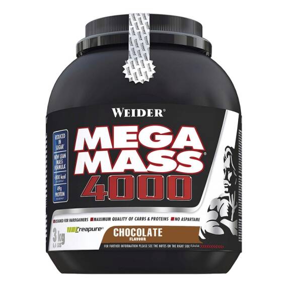 WEIDER SUPER MEGA MASS 4000 WH.CHOCO-PRAL 3KG - 1